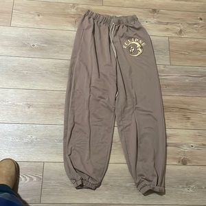 Brown sweatpants